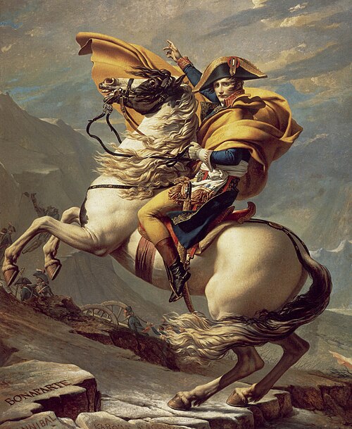 Napoleon Crossing the Alps, by Jacques-Louis David